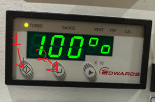Switch off turbo pump for TEM load lock.